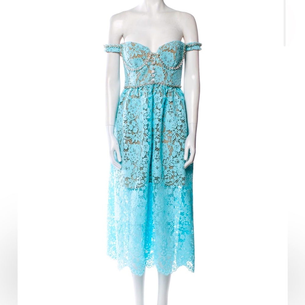 Self portrait lace midi